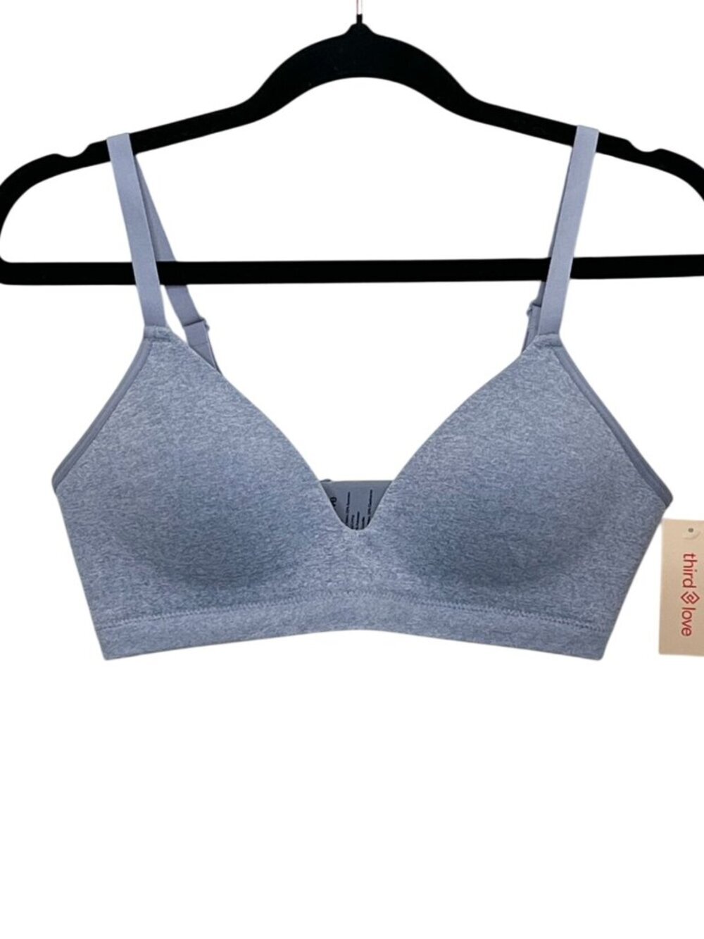 Thirdlove Form 360 Fit Wireless Bra Heather Temptest Gray Size S NWT
